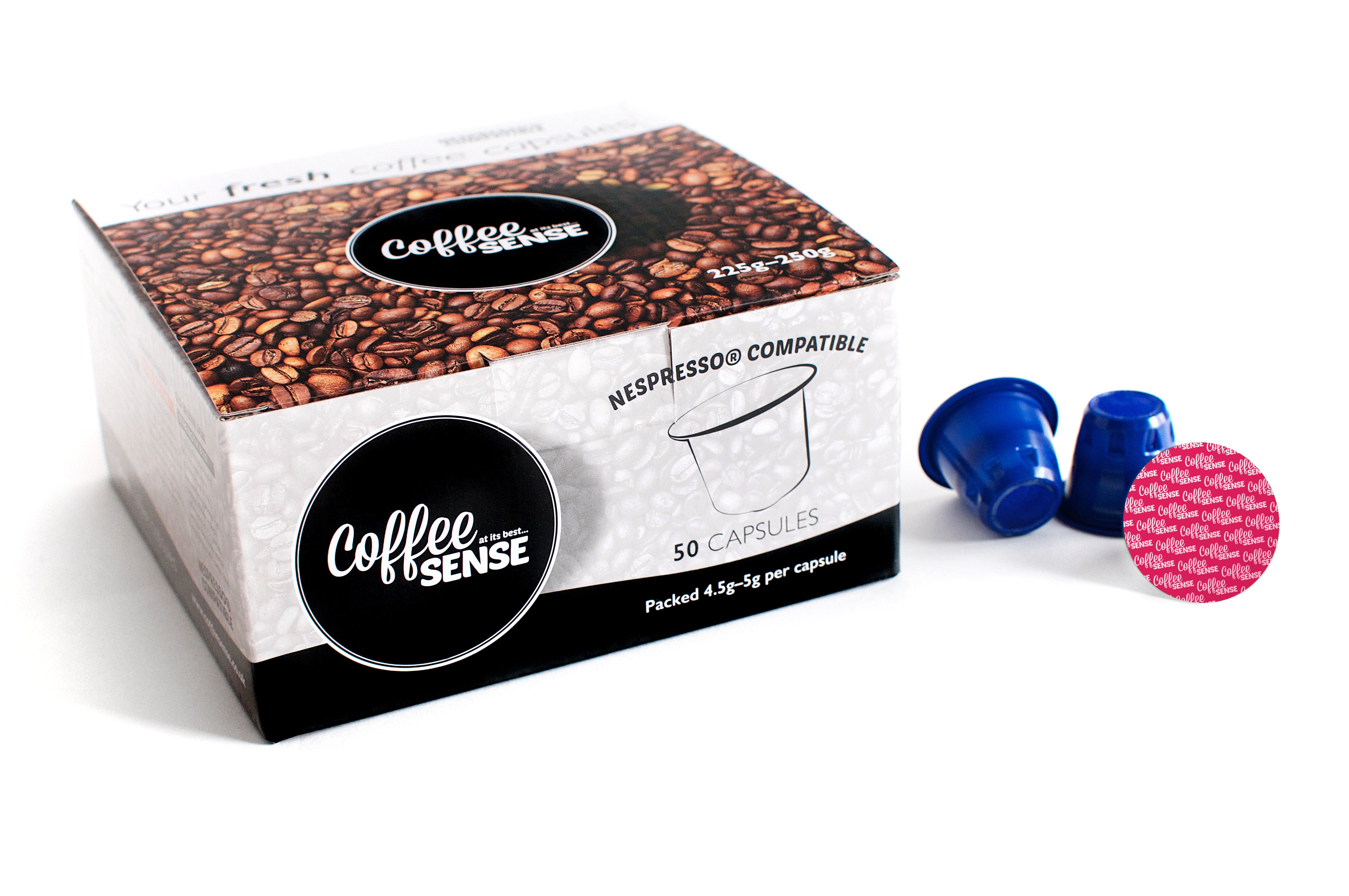 Organic Decaffeinated Nespresso Compatible Coffee pods Box of 50